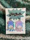 Iridescent Squiddy Earrings (Stacy the Squid)