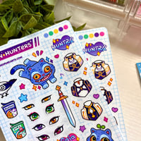 Image 6 of PRE- ORDER | Kpop Demon Hunters - Clear sticker sheet & Die cut stickers