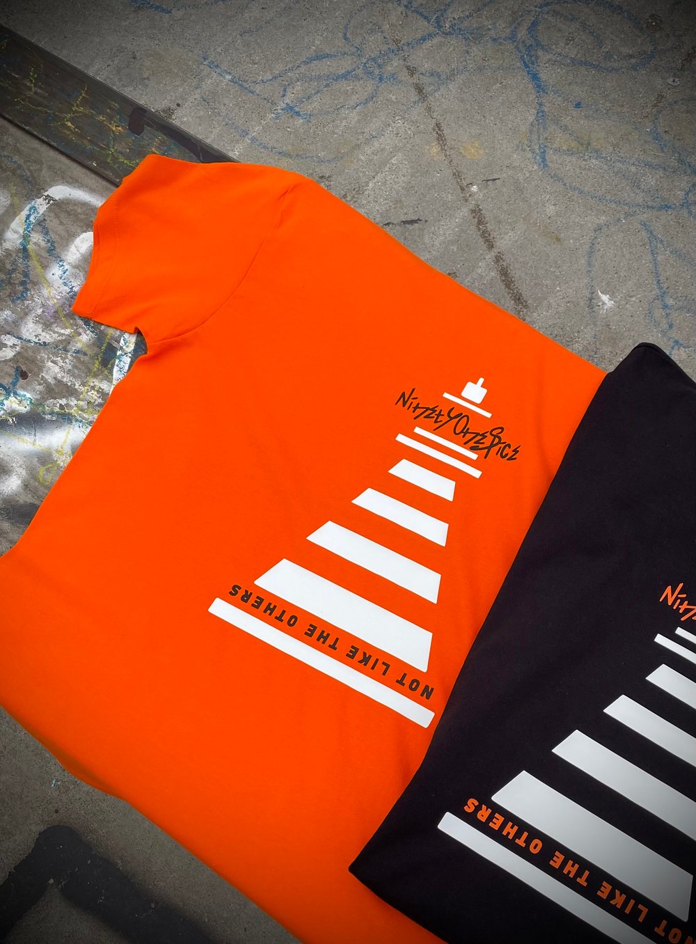 Image of Orange Lighthouse Sketch Tee