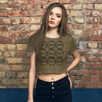 Image 2 of Circle Logo/Women’s Crop Tee-  2 COLORS AVAILABLE