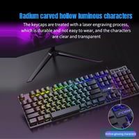 Image 4 of 104-Key RGB Backlit Gaming Keyboard & Mouse Set
