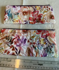 Image 1 of (2) purple zipper pouches 