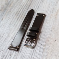 Image 1 of 19mm Horween Shell Cordovan Strap - Dark Brown