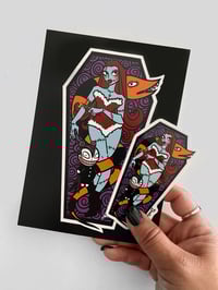 Haunted Holiday Rag Doll- Art Print & Sticker