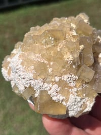 Image 16 of Yellow Cubic Fluorite & Barite Specimen | Beijing China #2654