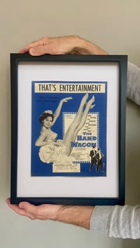 Image 4 of That's Entertainment from The Band Wagon, framed 1953 vintage sheet music