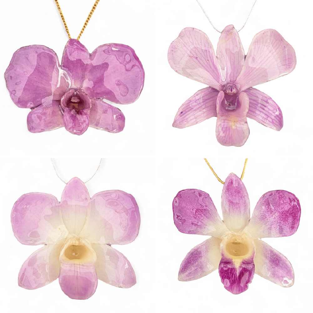 Image of Dendrobium Orchid Pendants (Purples)