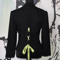 Image 5 of Lace up Blazer (Neon Green) 