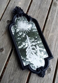 Image 1 of Sacred heart and skeleton mirror