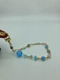 Image 4 of Multi gemstones lanyard - purse charm - key chain