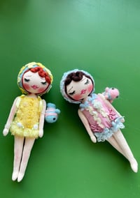 Image 7 of VINTAGE SWIMMER SMALL ART DOLL YELLOW