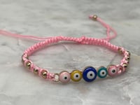 Image 2 of COLORFUL  EYE BRACELETS pink