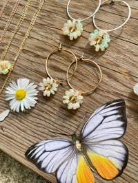 Image 4 of Opal Daisy Hoops