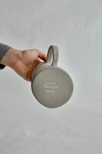 Image 4 of Speckled Grey Pitcher – Slab Built with Porcelain Inlay