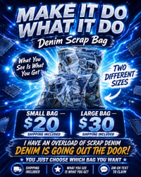 Image 1 of  Large DENIM SCRAP Bags