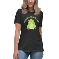 Image 8 of Women's Relaxed T-Shirt,  Prince Croaks a Lot T-Shirt | Funny Frog Pun Graphic Tee
