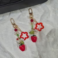 Image 1 of Strawberry Bag Charm