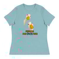 Image 1 of Women's Relaxed T-Shirt, Productive Duck Funny Tee