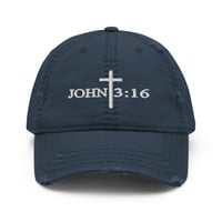 Image 4 of John 3:16 Distressed Classic Hat