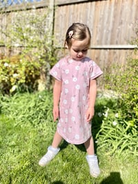 Image 1 of Pink Daisy Tee Dress 