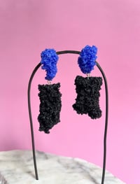 Image 3 of Sugar Double Blue Oxide and Black Earrings