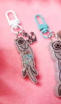 Image 3 of Sea Otters Resin Shaker Charms