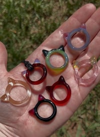 Image 1 of Kitty Ring Necklace Pendants