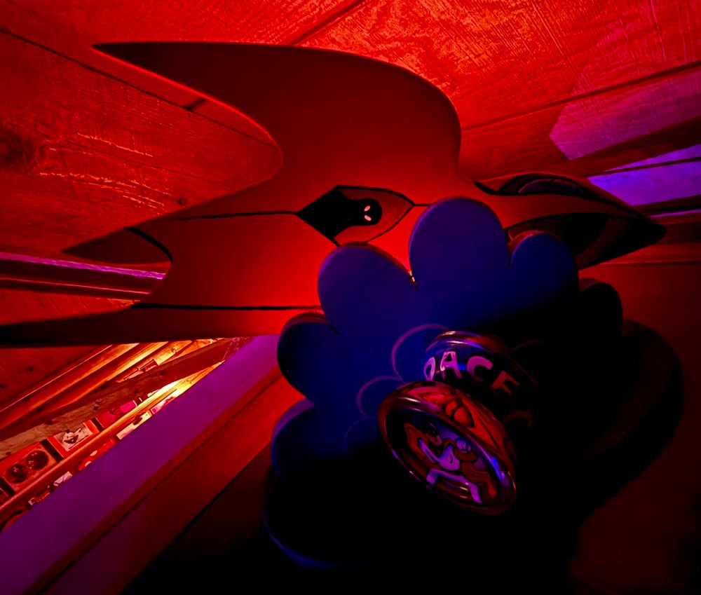 Image of SPACE GHOST Duncan Freehand One Yo-Yo with Wood L.E.D. Display 