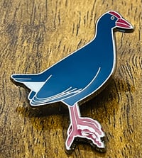 Image 2 of Western Purple Swamphen - No.148 - UK Birding Pins 