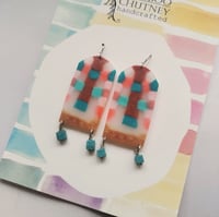 Image 1 of Arched Leadlight Earrings