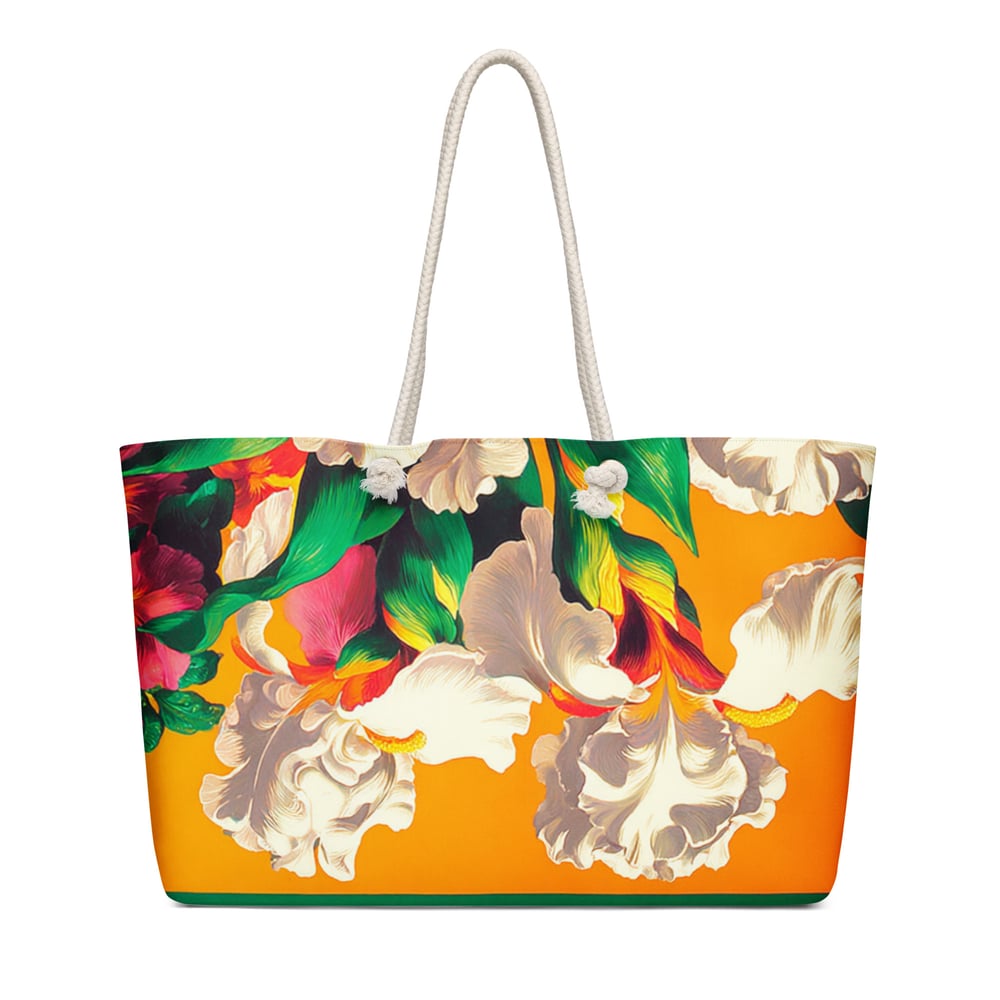 Image of Oversized Iris Tapestry Weekender Bag
