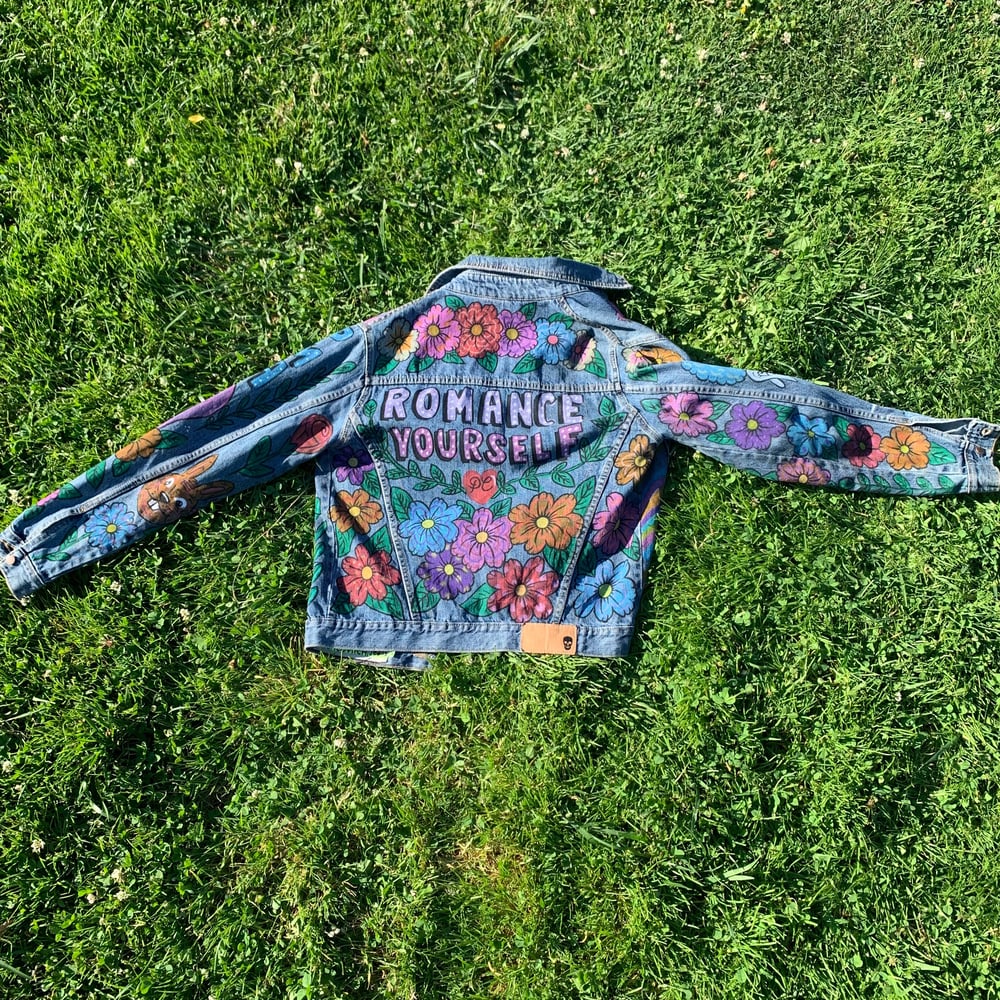 Image of “Romance Yourself “ Hand Painted Jacket 