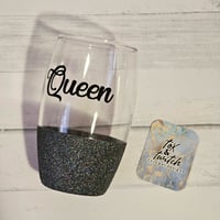 Image 3 of Queen Glitter Glass