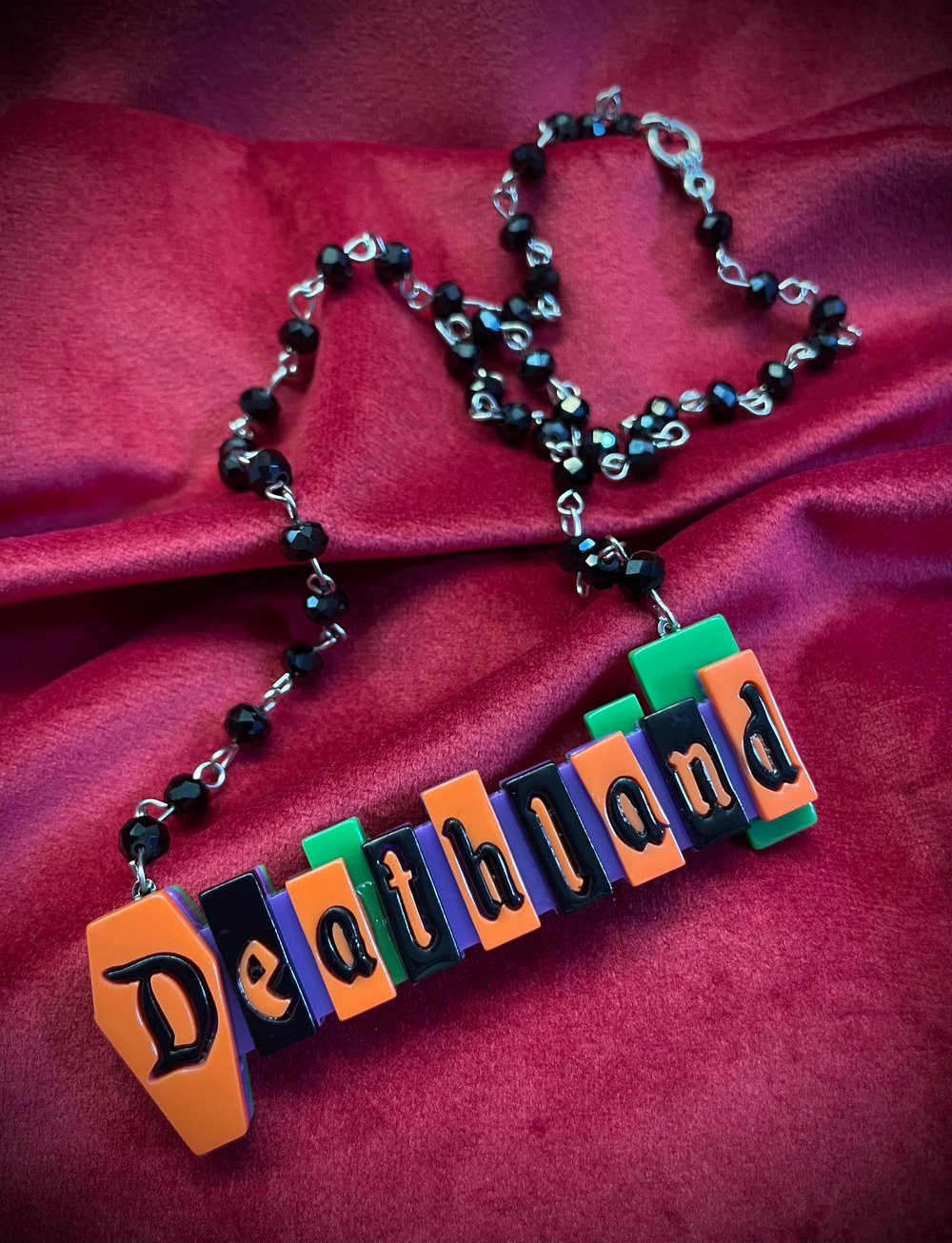 Deathland Polished Acrylic Necklace 