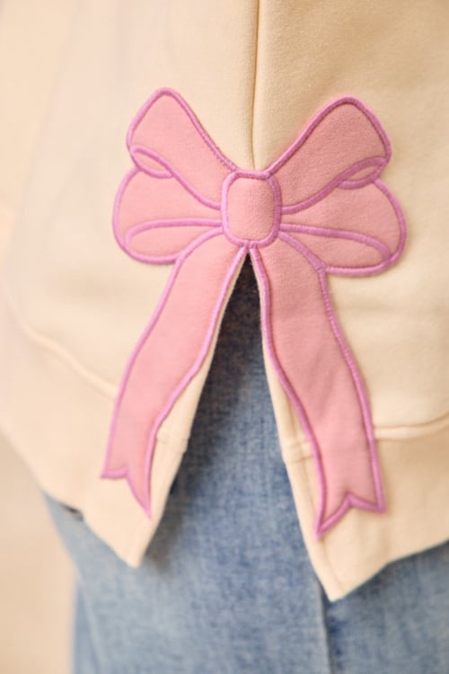 Image of Pink Merry Pink Bow Sweater