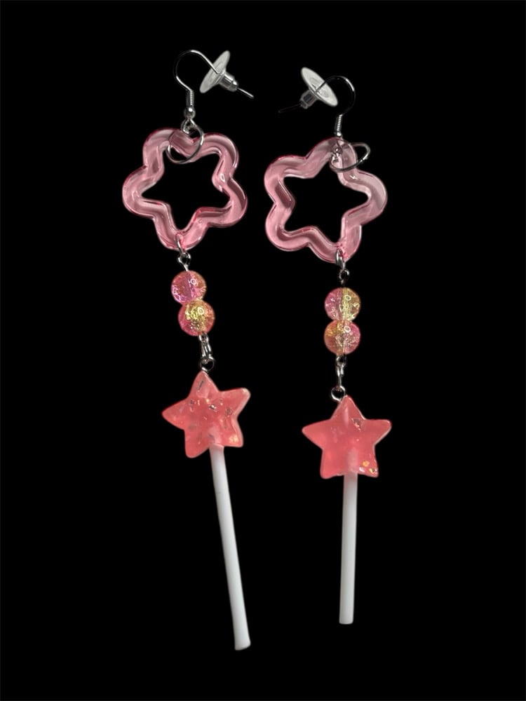 Image of PINK LEMMY EARRINGS