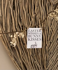 Image 2 of Easter wishes mini metal sign