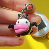 Image 2 of Deviltchi - Tamagotchi Polymer Clay Charm