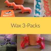 Wiener Wax 3 Pack -Miniature Dachshunds 