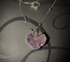 Amethyst heart pendant