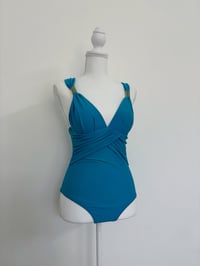 Image 1 of Vintage blue swimsuit // M 