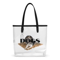 Image 1 of Pup Clear tote bag - Dogs are better than humans