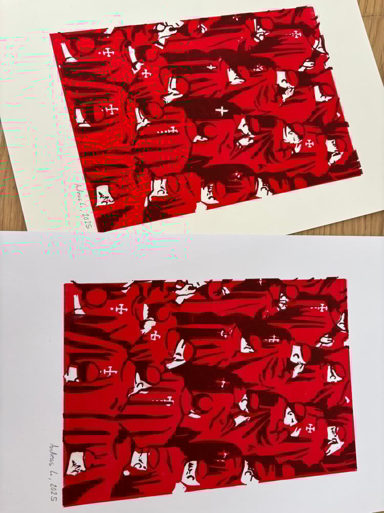Image of Conclave Lino Print