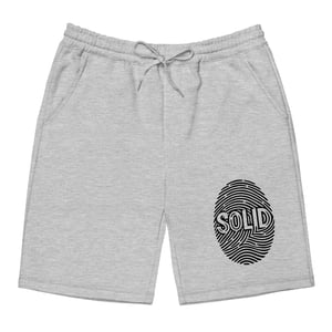 Image of Black Printed Solid Shorts