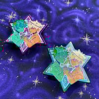 Image 2 of Shining Stars BakuDeku Enamel Pin