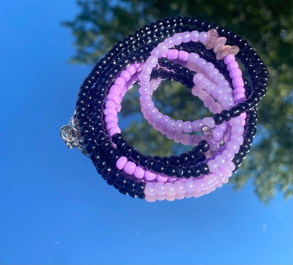 Image of “Violet Snake“ Waist Bead