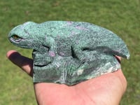 Image 7 of Lizard - Ruby Zoisite Carving #2922