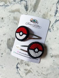 Image 1 of Poké Ball Hairclips 