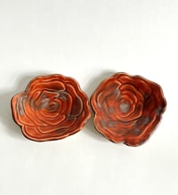 Image 1 of Pair of Rose Dishes