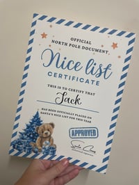 Image 2 of Nice List Certificates 